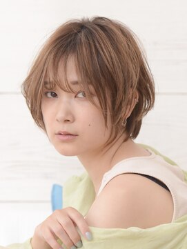 ロアー ヘアー リンク 葛西駅前店(RAWR hair link) 【RAWR】ひし形_くびれショート_シースルーバング