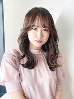 アイティーバイアルバム 八王子店(IT by ALBUM) くびれヘア_グレーベージュレイヤーロング前髪パーマ_9287