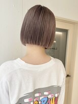 ロマリア 渋谷 渋谷宮益坂(Lomalia)&nbsp;【Lomalia渋谷】ラベンダーグレージュ切りっぱなし シアーカラー