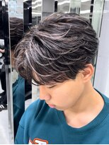 メンズヘアセンス 渋谷(MEN'S HAIR SENSE)&nbsp;アッシュブラック/ウルフ/マッシュパーマ/ハイライト/渋谷