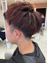 レイフィールド 滝の水店&nbsp;レディースショートピンクツーブロック