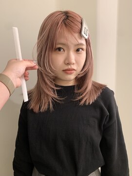 ユニコ(unico) 顔まわりレイヤー/ペールピンク