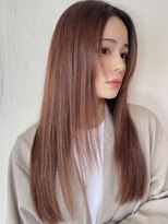 キートスバイガーランド (Kiitos by Garland) 前髪なしセンターパート小顔ロングヘア顔まわりレイヤーカット