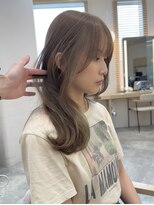 ウェイズトウキョウ 新宿店(Ways TOKYO)&nbsp;レイヤーカット　ベージュカラー　ブリーチなしカラー