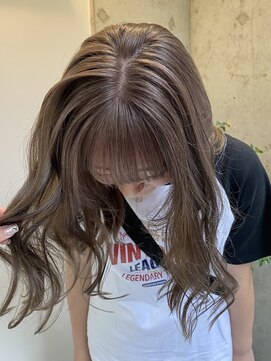 キャンバスアニュー 川崎(canvas anew.) ロング グレージュ ブリーチ1～２回／ハイトーンカラー／川崎