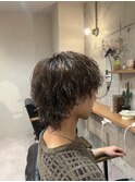 波巻きパーマ