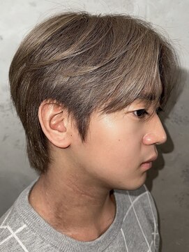 ノラ ヘアーサロン(NORA HAIR SALON) 韓国シースルーセンターパートミルクティーベージュ