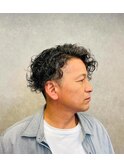 大人/男性/プードルパーマ/30代/40代/50代/メンズ