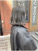 外ハネボブ×シルバーグレージュ
