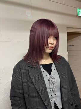 トクテ 吉祥寺(tokute) グレージュカラー/ボブウルフ/黒髪/ココアベージュ