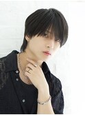 ナチュラルマッシュウルフストレートショートシースルーマッシュ