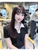 ロング/グレージュ/韓国風/髪質改善トリートメント/縮毛矯正