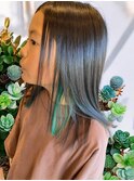 切りっぱなしミディアムイヤリングカラー