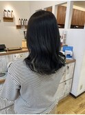 オリーブカラー×くびれヘアー