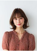レイヤーカット/イメチェン/外ハネボブ/美髪/ワイドバング/髪型