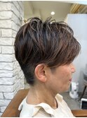 マッシュショート×刈り上げ
