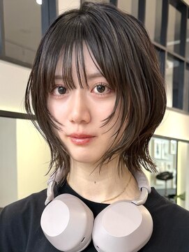 サンド 大阪梅田(sand) 黒髪レイヤーボブ