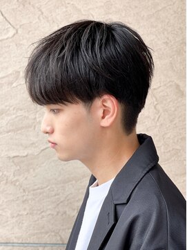 エルマーク 梅田(L-MARK) マッシュ/黒髪/ナチュラルマッシュ/メンズ/ツーブロック