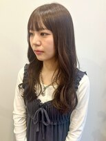 ベルフェミンキルン(Belle femin kilun) 顔周りカット ベージュカラー 透明感カラー 20代 韓国ヘア 艶髪