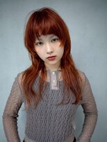 ギークス(GEEKS) 【GEEKS渋谷】マッシュウルフ/ハッシュカット/オレンジ/レイヤー