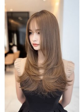 ケシキ 表参道 原宿(kesiki.) レイヤーカット/顔周り/前髪カット/ストレート