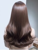 ダル 渋谷/表参道(DAL.)&nbsp;ナチュラルブラウン大人ロングレイヤー美髪ストレート