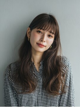 ヘア メイク ハク 横浜(hair make Haku) 着物ヘア/大人ガーリー/ダークアッシュ/似合わせカット/横浜駅