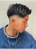サーフカール/スパイキーショート/ブルーブラック/眉毛/錦糸町駅