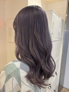 LUVISM 栄店/名古屋/ダブルカラー/ブリーチ/顔周りレイヤー/学割【5月1日OPEN(予定)】 ラベンダー/ラベンダーグレージュ/ブリーチ/ハイトーン/yuria
