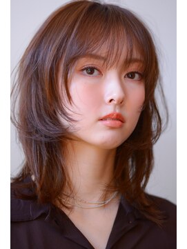 ドルセプラタ(Dulce plata) 顔周りレイヤーカット髪質改善ハイライトダブルカラー前髪カット