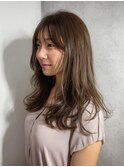 豊崎/ミルクティーブロンド/ダークブルー/デジタルパーマ