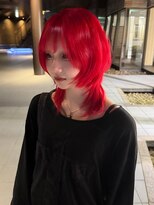 シティ オモテサンドウ(CITY omotesando)&nbsp;レッドカラー　ウルフカット