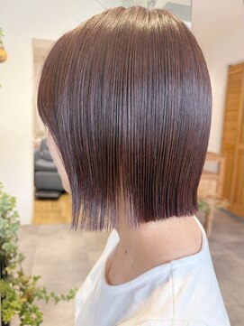 スナオ(sunao) 縮毛矯正×切りっぱなしボブ