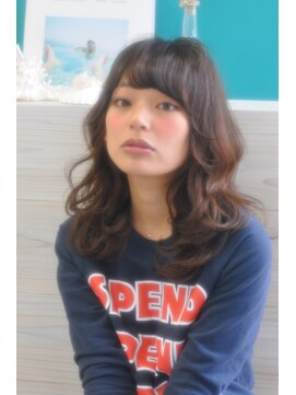 クラン(clan) ハイトーングラデーション大人可愛いバルーンミディ