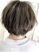 【AnFye for prco】小顔ショートボブ × アッシュグレーカラー