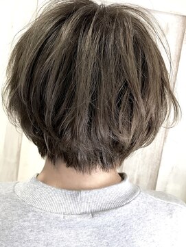 アンフィフォープルコ(AnFye for prco) 【AnFye for prco】小顔ショートボブ × アッシュグレーカラー