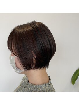 ザ ラボ アングゥ(The Labo ungu) オレンジベージュ×ショートボブ