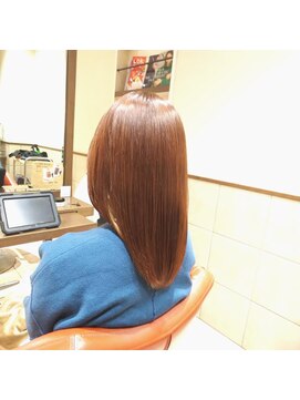 ネオリーブチノ 登戸店(Neolive cino) 髪質改善酸熱&超音波ハホニコTR カッパーブラウン