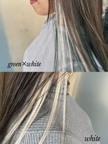 アンルーク ヘア(+1 unluke hair) [+1unluke]2024-SS/inner×extension×green×white