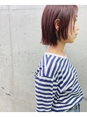 guest暖色カラーボブ/髪質改善/桜山