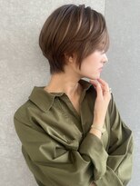 ロンドエニカ 大宮(Lond enika)&nbsp;前髪パーマアッシュカラーレイヤーロンググレーベージュ[大宮]