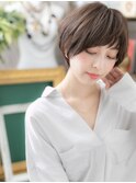 暗髪グレージュアッシュ小顔くびれショートc5大宮20代30代40代