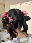 【クラゲヘアセット/浴衣にも♪】20代30代40代50代