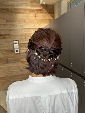 ベイショア(Bay Shore NY) ハーフアップ/ヘアアレンジ/参列ヘア