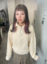 サンマルサン(303) アイスグレージュ×薄ピンク