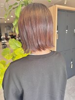 カナリーバイマカロア(CANARY by Makaloa) 切りっぱなしボブ　ピンクブラウン　20代30代40代