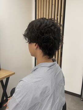 ヌーク 押上店(NooK) メンズウルフ/ミディアム/ニュアンスパーマ/スパイラルパーマ