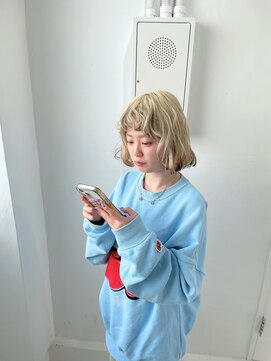 ミュー(Mu) ブロンド ローライト デザインカラー