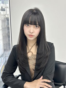 ユーフォリア 渋谷グランデ(Euphoria SHIBUYA GRANDE) レイヤーカット　前髪カット　オリーブグレージュ