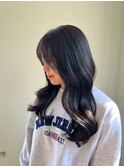 くびれヘア/アプリコットオレンジ/夏のヘアアレンジ/南草津